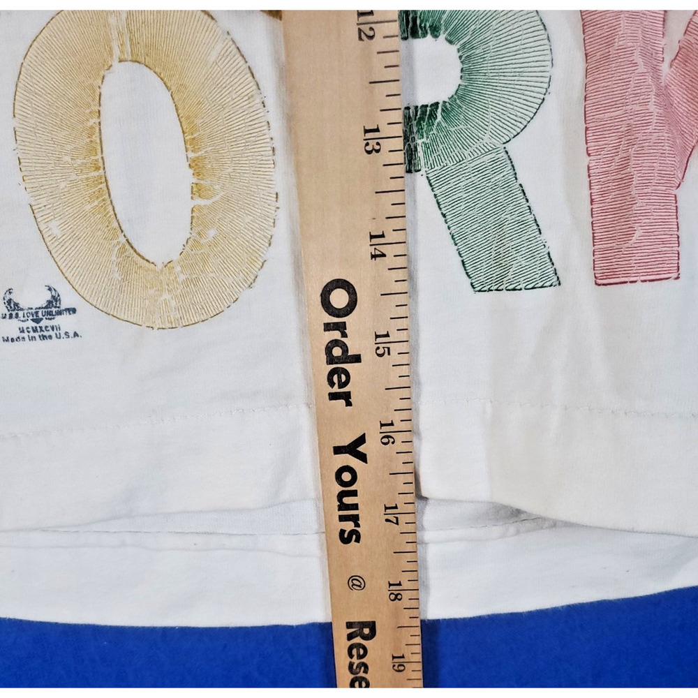 NEW YORK Crop Vintage USA Top Shirt Women’s Size Large - Picture 7 of 13